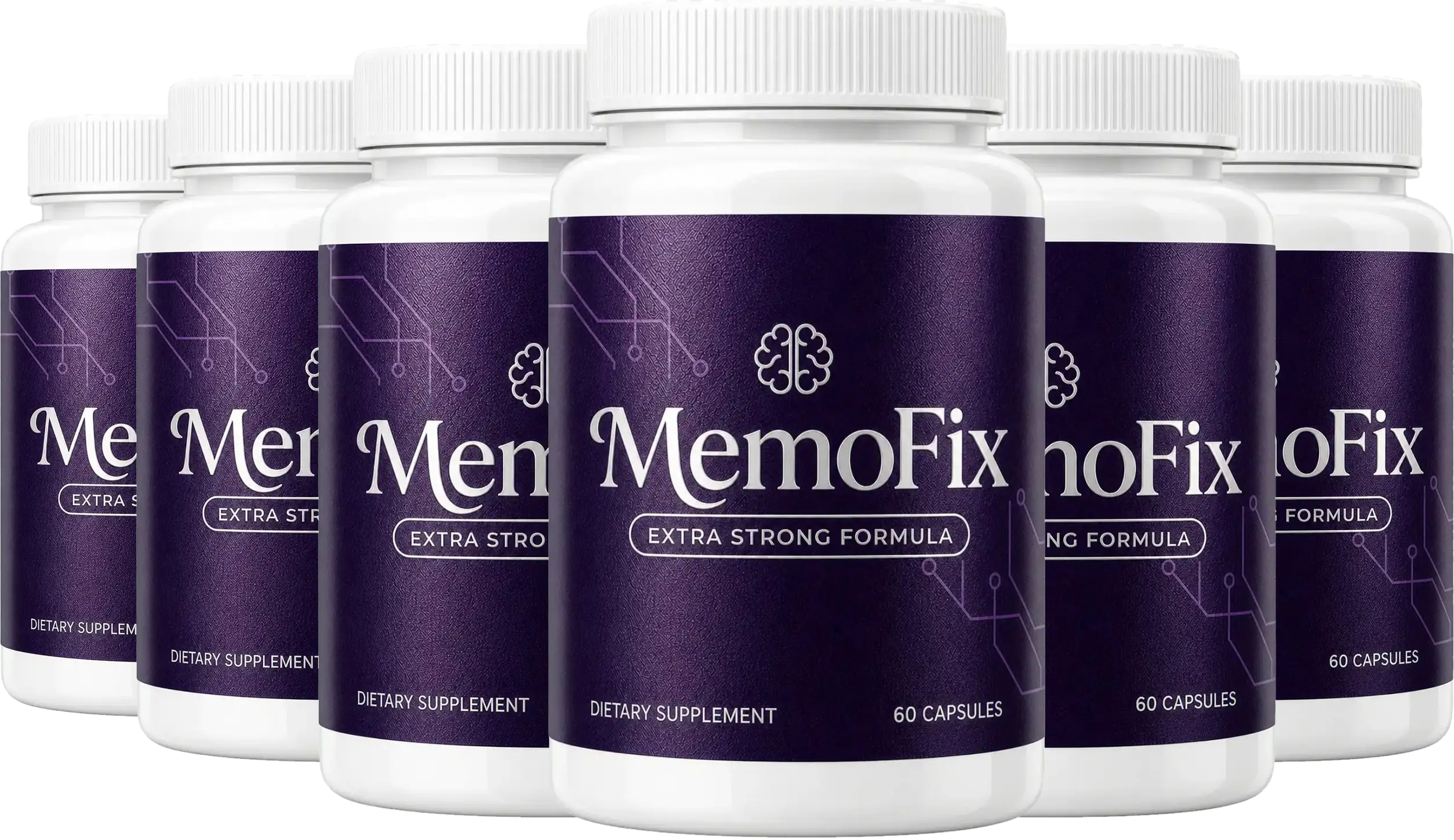 MemoFix six bottle pack, 180-day cognitive wellness supply
